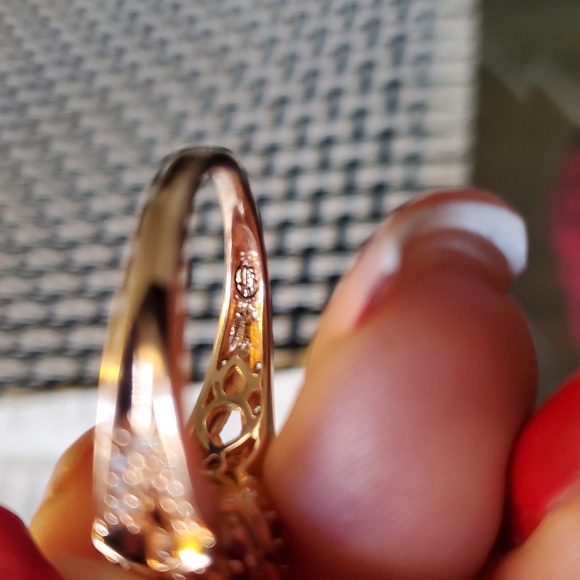 Elegant 925° Silver 2ct Lab.Ruby And 22 Litl Rubys Ring. - Picture 8 of 9